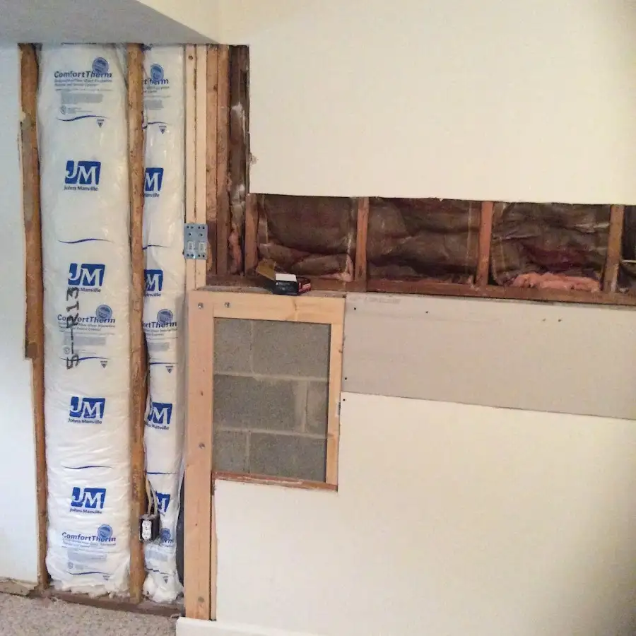 Wall insulation replacement during Contents Cleaning & Restoration in Greensburg